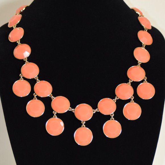 JCrew Pink & Gold Statement Necklace | Excellent Condition - Picture 2 of 6